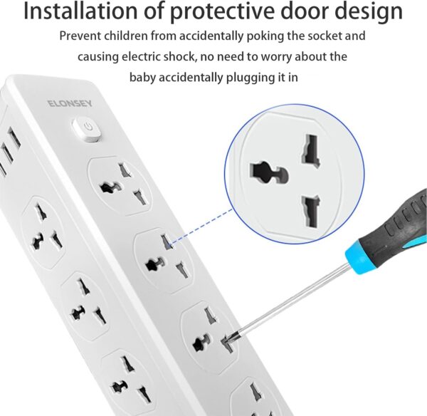 10-Way Extension Lead with USB