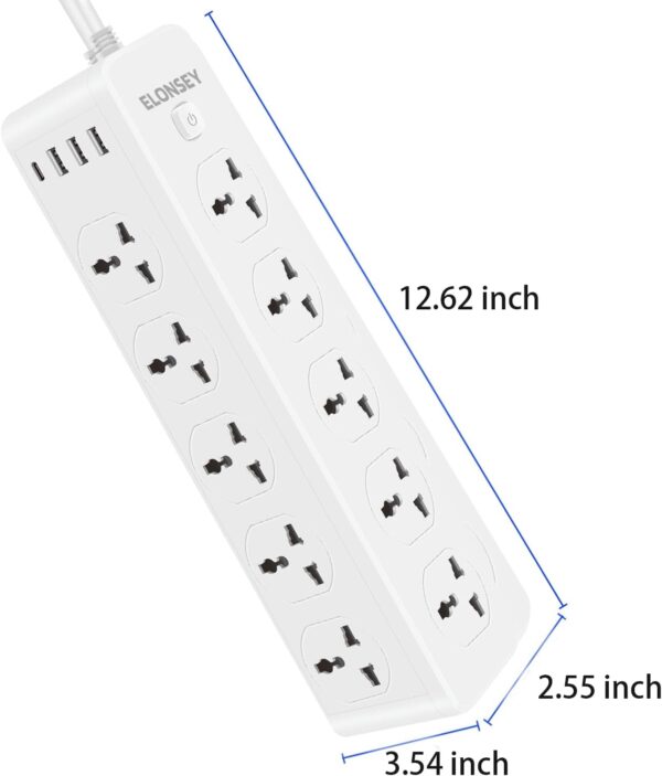 10-Way Extension Lead with USB