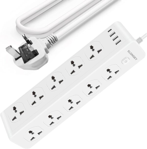 10-Way Extension Lead with USB