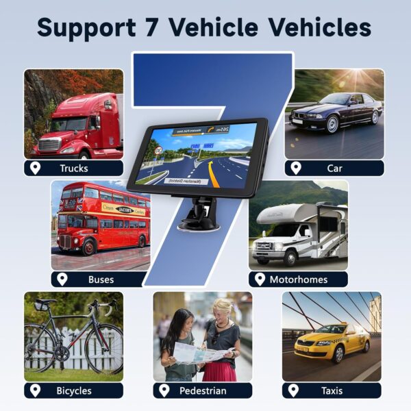 Car Sat Nav, 7 inch HD Touch Screen