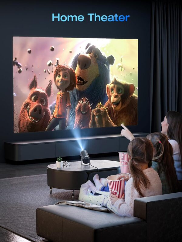 Mini Projector Portable 18000 Lux Projector 4K Supported