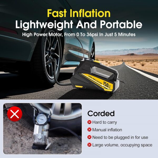 Tire Inflator Portable Air Compressor
