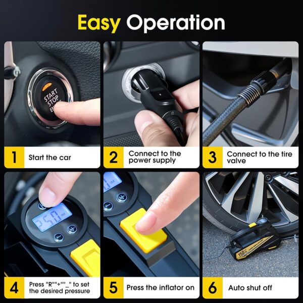 Tire Inflator Portable Air Compressor