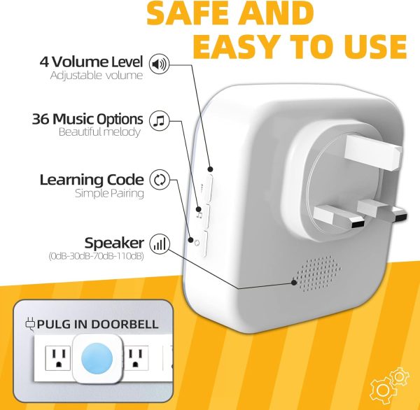 Wireless Doorbell 1200Ft
