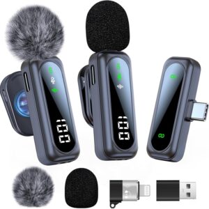 Wireless Lavalier Microphone with Magnetic Clip