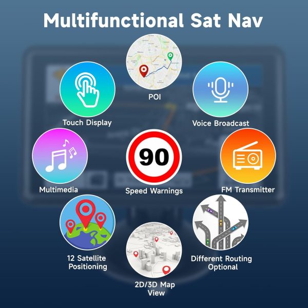 Sat Nav, 5 inch GPS Navigator