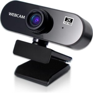 Alvar 2K Ultra HD USB Webcam with Microphone