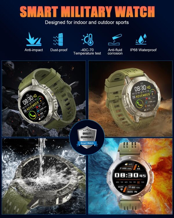 Military Smart Watch for Men