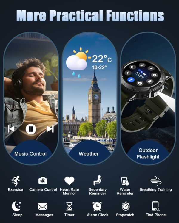 Military Smart Watch for Men