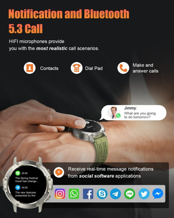 Military Smart Watch for Men