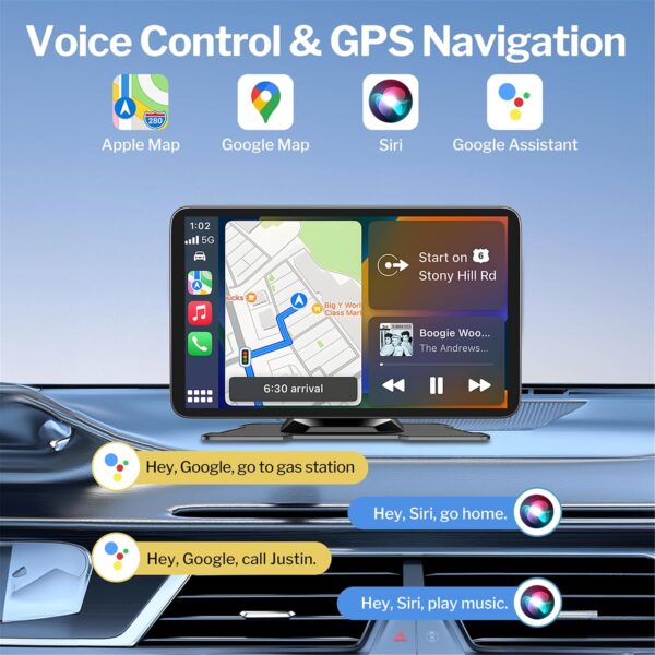 Wireless Car Stereo for Apple Carplay & Android